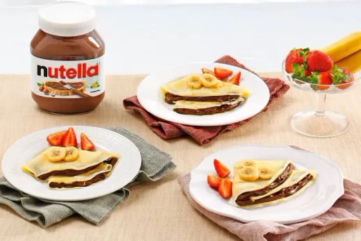 Блины с Nutella® и фруктами